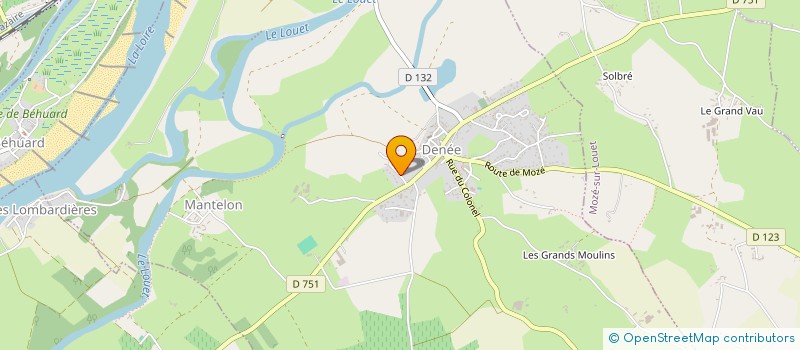 localisation de l'entreprise SCI OREE D'ANJOU  DENEE