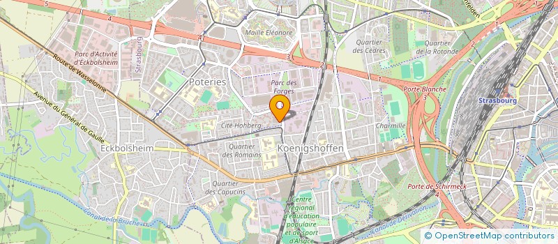 localisation de l'entreprise SCI OREE DU BOIS  STRASBOURG