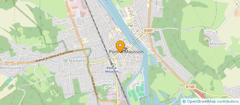 localisation de l'entreprise SCI ORELINE  PONT-A-MOUSSON