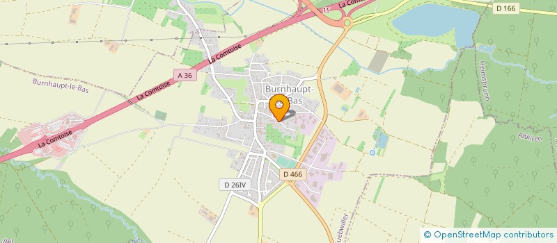 localisation de l'entreprise SCI ORFEO  BURNHAUPT-LE-BAS