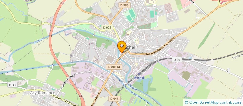 localisation de l'entreprise SCI ORFEUIL  RETHEL