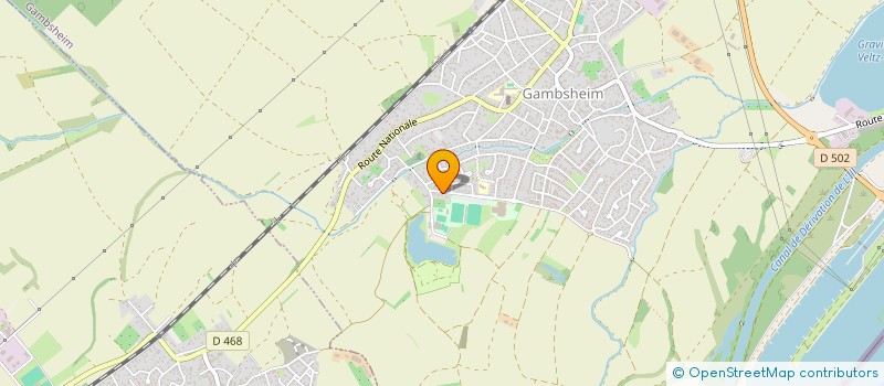 localisation de l'entreprise SCI ORGANCY  GAMBSHEIM