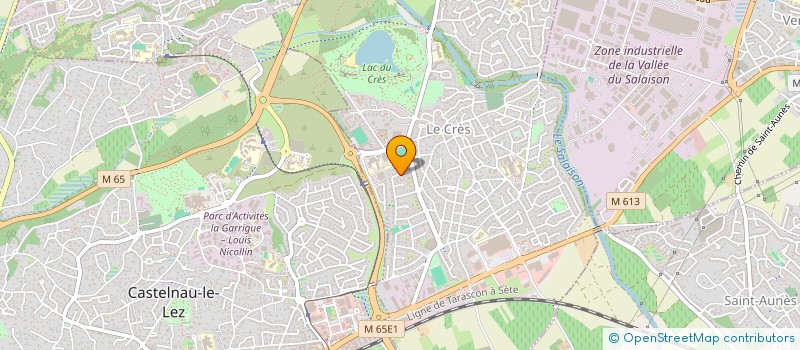 localisation de l'entreprise SCI ORGANON  LE CRES