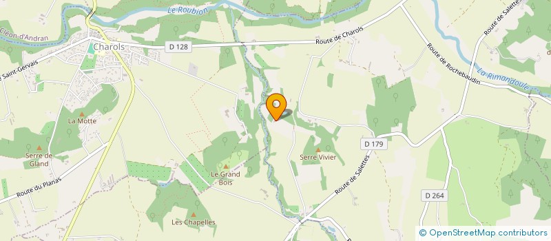 localisation de l'entreprise SCI ORGEAS  PONT-DE-BARRET