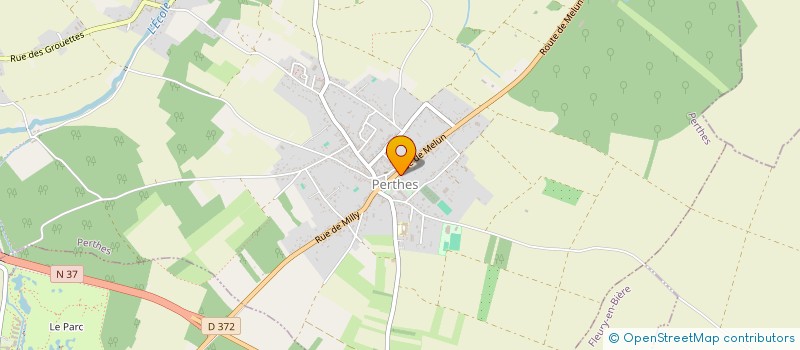 localisation de l'entreprise SCI ORGENOY  PERTHES