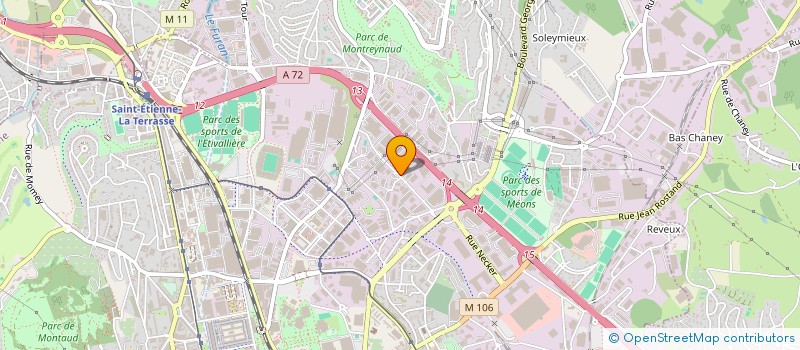 localisation de l'entreprise SCI ORGGM  SAINT-ETIENNE