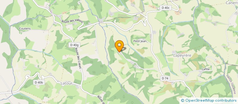 localisation de l'entreprise SCI ORGUEIL  LAPEYRERE