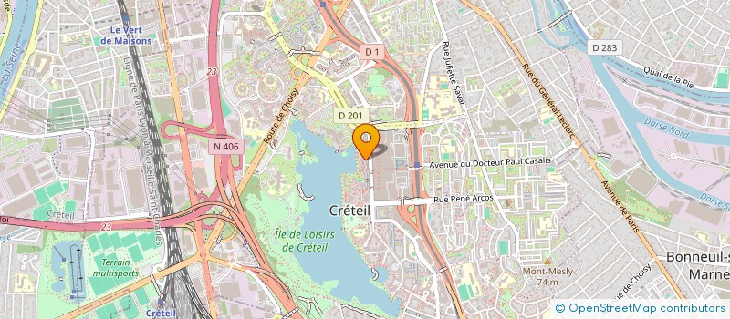 localisation de l'entreprise SCI ORHEL à CRETEIL