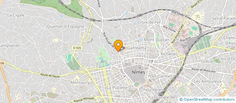 localisation de l'entreprise SCI ORHEL  NIMES