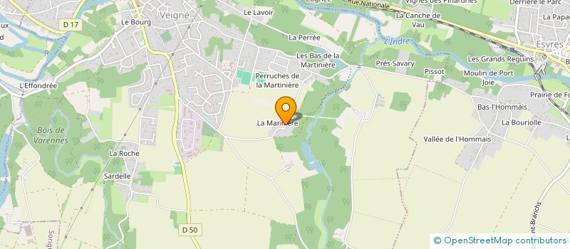 localisation de l'entreprise SCI ORHMAG à VEIGNE