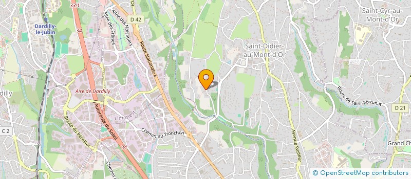 localisation de l'entreprise SCI ORIA DU BOIS  SAINT-DIDIER-AU-MONT-D'OR