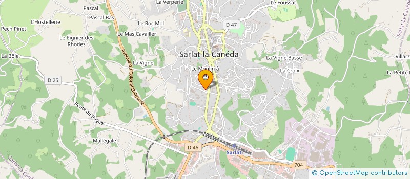 localisation de l'entreprise SCI ORIANE à SARLAT-LA-CANEDA