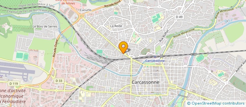 localisation de l'entreprise SCI ORIANE à CARCASSONNE