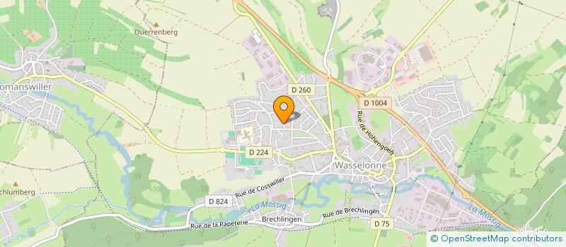 localisation de l'entreprise SCI ORIANE  FLEXBOURG