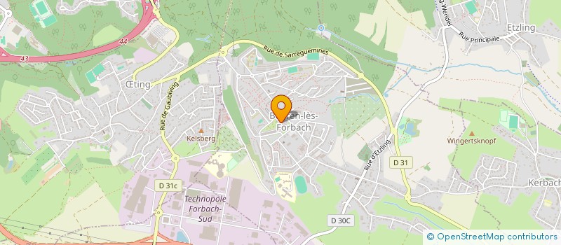 localisation de l'entreprise SCI ORIENT  BEHREN-LES-FORBACH