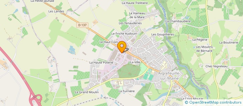 localisation de l'entreprise SCI ORIEUX-SCHOUMER  AIGREFEUILLE-SUR-MAINE