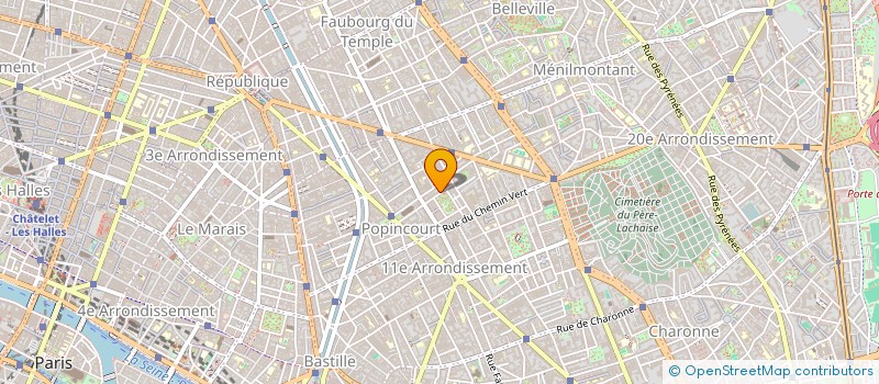 localisation de l'entreprise SCI ORIGAMI 3  PARIS