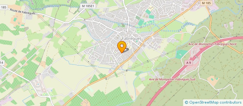localisation de l'entreprise SCI ORIGINE  FABREGUES