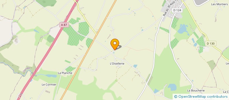 localisation de l'entreprise SCI ORILLE  MOZE-SUR-LOUET