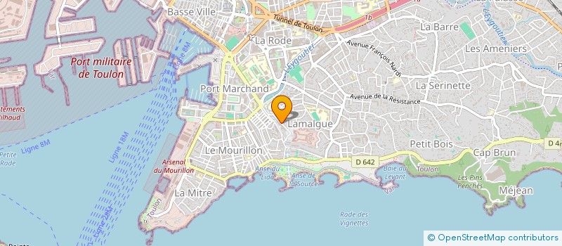 localisation de l'entreprise SCI ORIO  TOULON