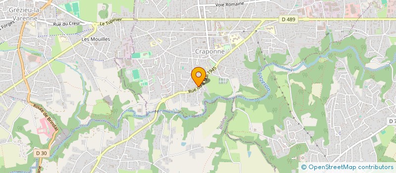 localisation de l'entreprise SCI ORIOL  CRAPONNE