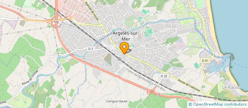 localisation de l'entreprise SCI ORIOL  ARGELES-SUR-MER