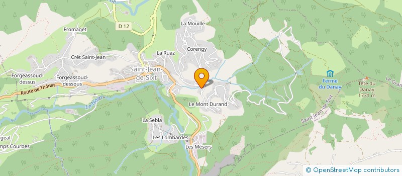 localisation de l'entreprise SCI ORION à LE GRAND-BORNAND