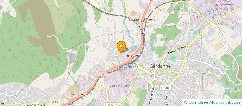 localisation de l'entreprise SCI ORION à GARDANNE
