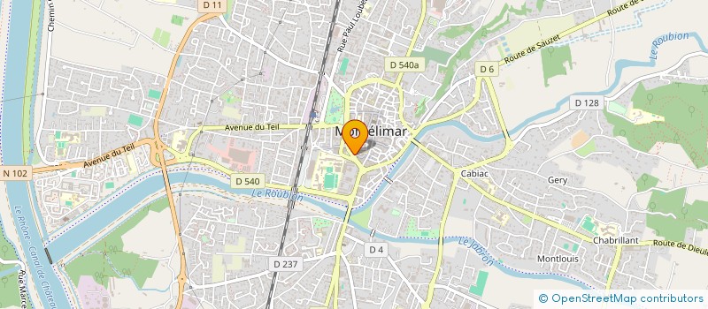 localisation de l'entreprise SCI ORION à MONTELIMAR