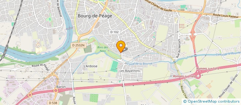 localisation de l'entreprise SCI ORION  BOURG-DE-PEAGE