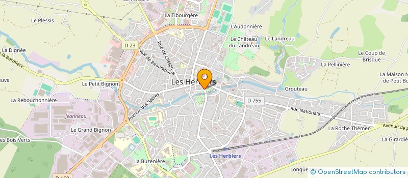 localisation de l'entreprise SCI ORION à LES HERBIERS