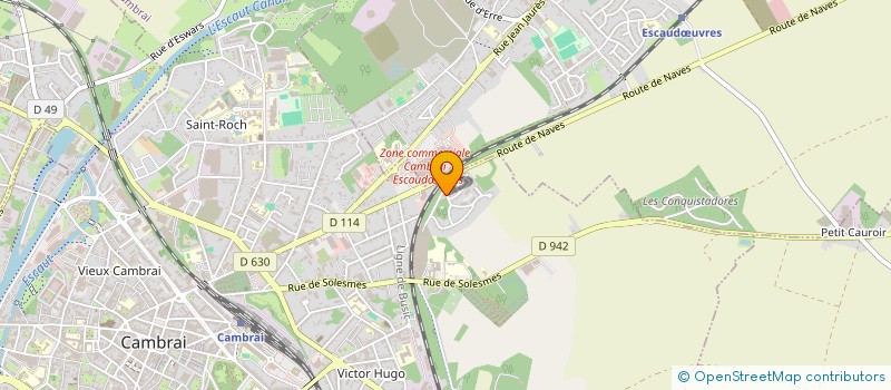 localisation de l'entreprise SCI ORION  CAMBRAI