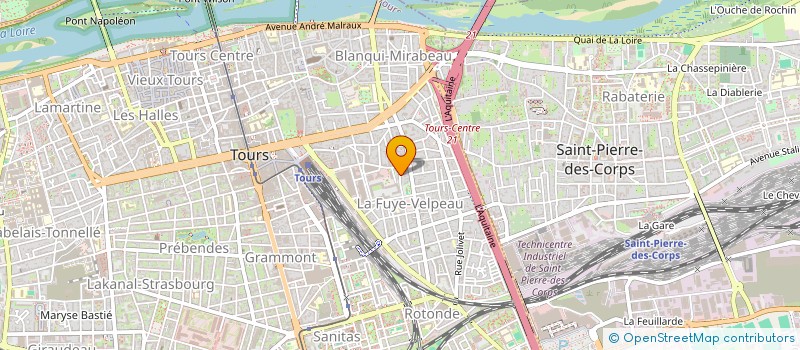 localisation de l'entreprise SCI ORION  TOURS