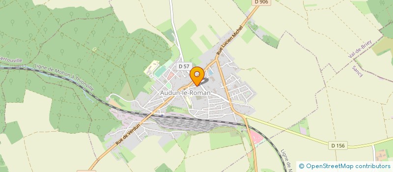 localisation de l'entreprise SCI ORION  AUDUN-LE-ROMAN