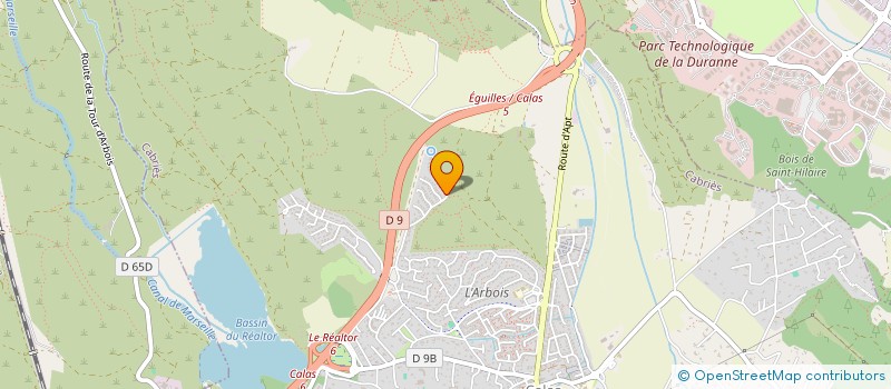 localisation de l'entreprise SCI ORION  CABRIES