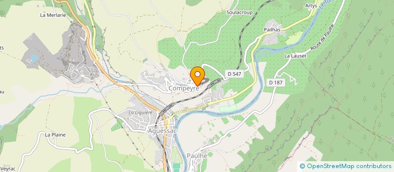 localisation de l'entreprise SCI ORION  COMPEYRE