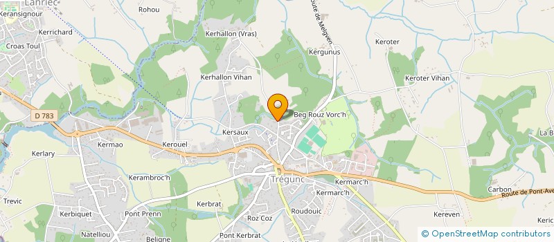 localisation de l'entreprise SCI ORION  TREGUNC