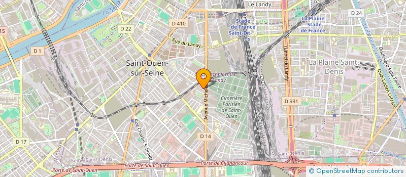 localisation de l'entreprise SCI ORION  SAINT-OUEN-SUR-SEINE