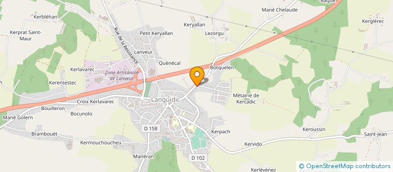 localisation de l'entreprise SCI ORION  LANGUIDIC