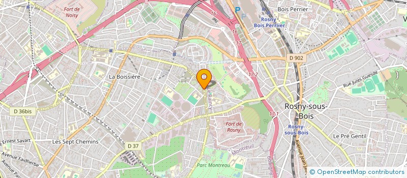 localisation de l'entreprise SCI ORION  MONTREUIL