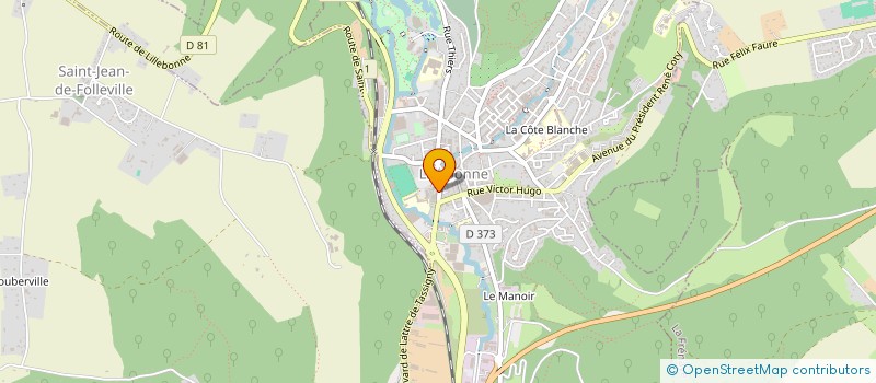 localisation de l'entreprise SCI ORION  LILLEBONNE