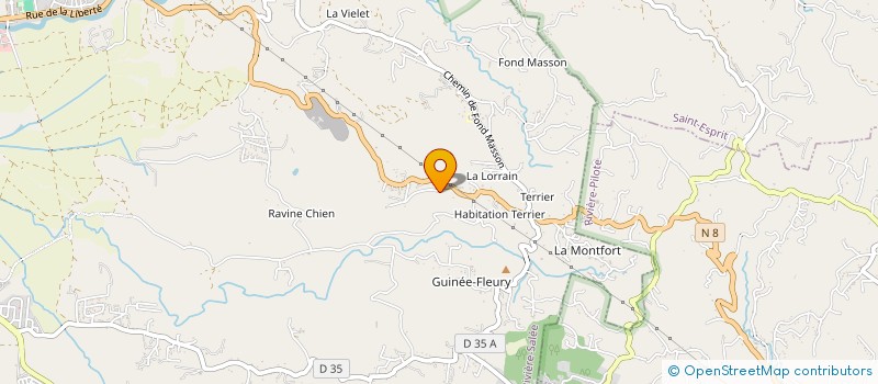 localisation de l'entreprise SCI ORIRENO à RIVIERE-SALEE