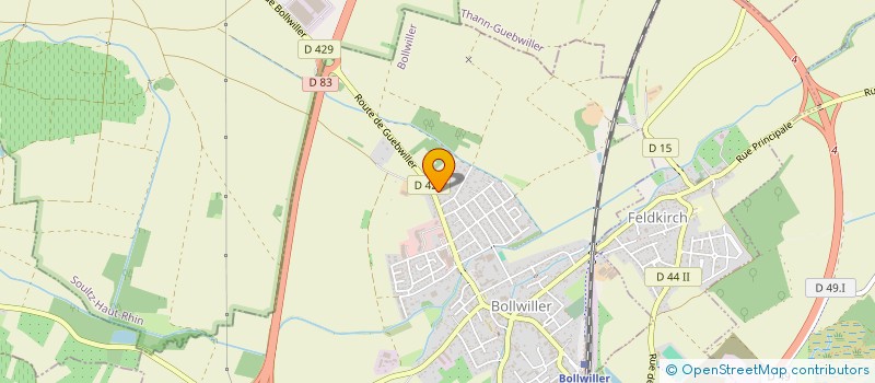 localisation de l'entreprise SCI ORIS  BOLLWILLER