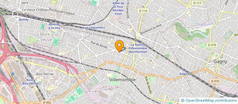 localisation de l'entreprise SCI ORIVAL-ELBEUF à VILLEMOMBLE