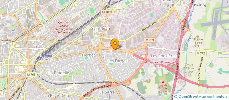 localisation de l'entreprise SCI ORIVOR  CLERMONT-FERRAND