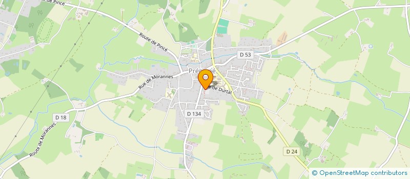 localisation de l'entreprise SCI ORIZON  PRECIGNE