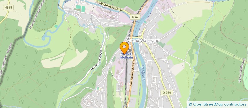 localisation de l'entreprise SCI ORJM  VIREUX-MOLHAIN