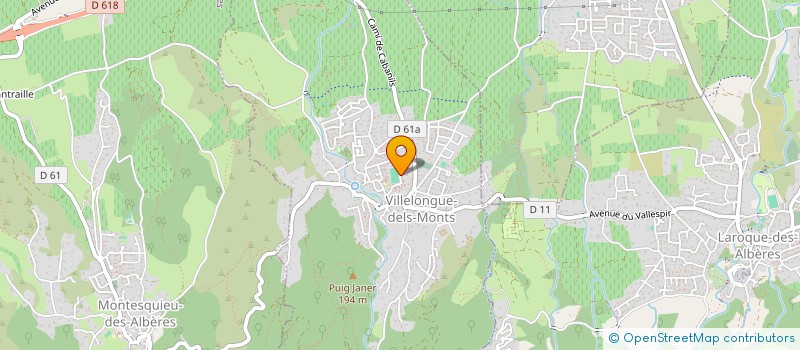 localisation de l'entreprise SCI ORKIDEA  VILLELONGUE-DELS-MONTS