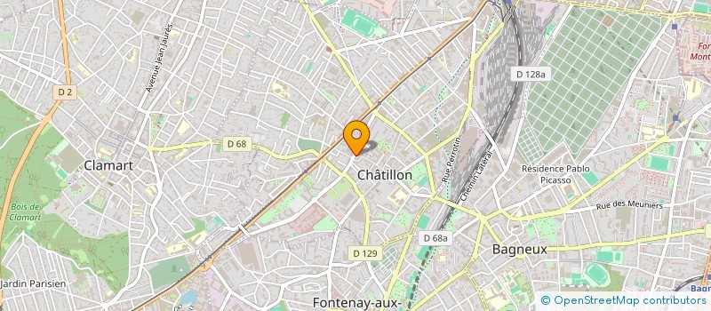 localisation de l'entreprise SCI ORL DE CHATILLON  CHATILLON