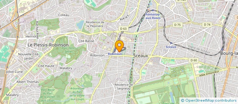 localisation de l'entreprise SCI ORL DE ROBINSON à SCEAUX